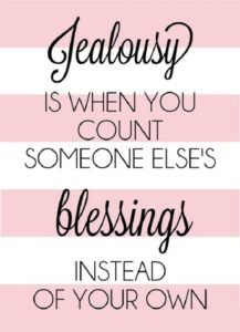 jealousy counting someone elses blessings