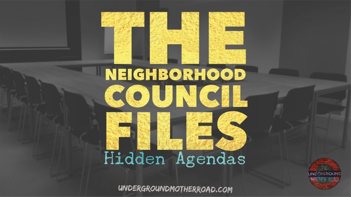 the neighborhood council files - hidden agendas